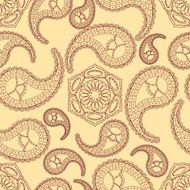 Vintage seamless paisley pattern