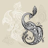 Peacock Decorative Vector illustration N3