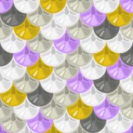 Seamless colorful river fish scales N6