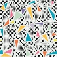 Retro 80s memphis pattern background
