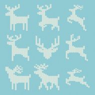 Knitted Christmas Reindeer N2