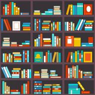 Bookshelf seamless background N2