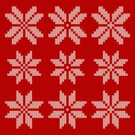 Knitted Christmas Snowflakes