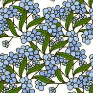 Stylish beautiful floral seamless pattern