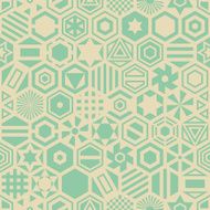 Seamless retro geometric pattern N2