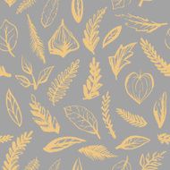 Seamless leaf pattern N34