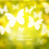 Abstract shining spring summer background with butterflies N3