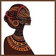 Profile of beautiful African woman N7