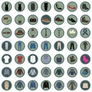 Vector Set of 49 Clothes Icons N10