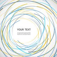 Vector abstract color line and circle background N14