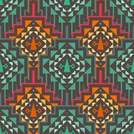Vector Seamless Tribal Pattern