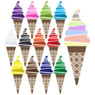 Vector set of ice cream icon N2