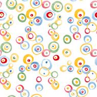 Hand Drawn Watercolor Circles seamless pattern N3