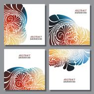 Colorful ornamental backdrop