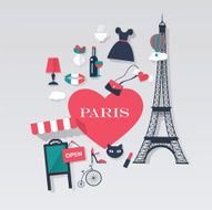 Paris tourism concept image