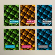 Vector set of simple beautiful line patterns