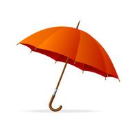 Vector red umbrella isolated