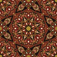 Stylized dark African ornament