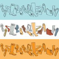 Rows of shoes