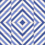 Gorgeous seamless pattern from Moroccan tiles ornaments of blue stripes N2