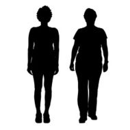 Vector women silhouette N42