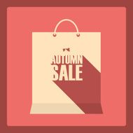Autumn sale poster Special offer promotion Discounts banner template Long N2