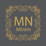 luxury monogram design template elegant line art business sign b N11