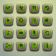 Stone buttons