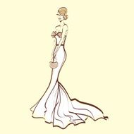 Lady in an evening dress N2