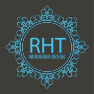 luxury monogram design template elegant line art business sign b N12