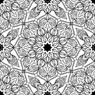 Stylized floral oriental pattern