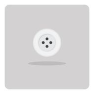 Vector of flat icon sewing buttons
