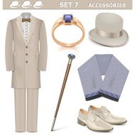 Vector Male Accessories Set 7