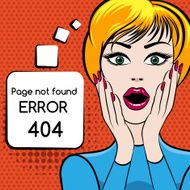 Page not found vector illustration