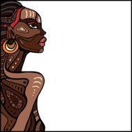 Profile of beautiful African woman N8