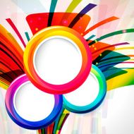 abstract background with round frames