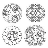 Monograms Line design elements for logo