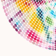 abstract colorful polka dot sector pattern background