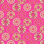 Abstract golden chains circles seamless background N3