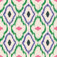 Ikat seamless pattern design N17