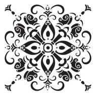 Hand drawing decorative tile pattern Italian majolica style N3