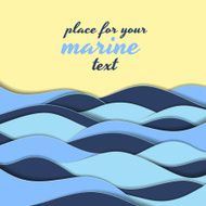 Marine themed background of blue waves
