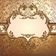 Luxury golden invitation N2