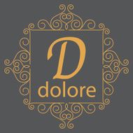 luxury monogram design template elegant line art business sign b N13