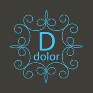 luxury monogram design template elegant lineart business sign bo N13
