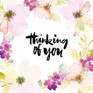 Watercolor greeting card flowers N109