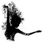 Floral Dancing Lady
