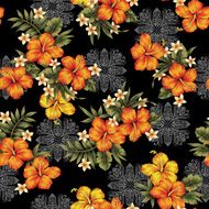 Hibiscus flower pattern N52