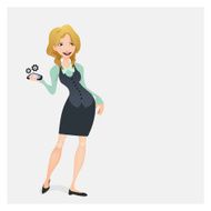 Business woman &amp; phone N7
