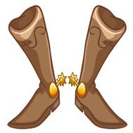 Pair of brown boots N2